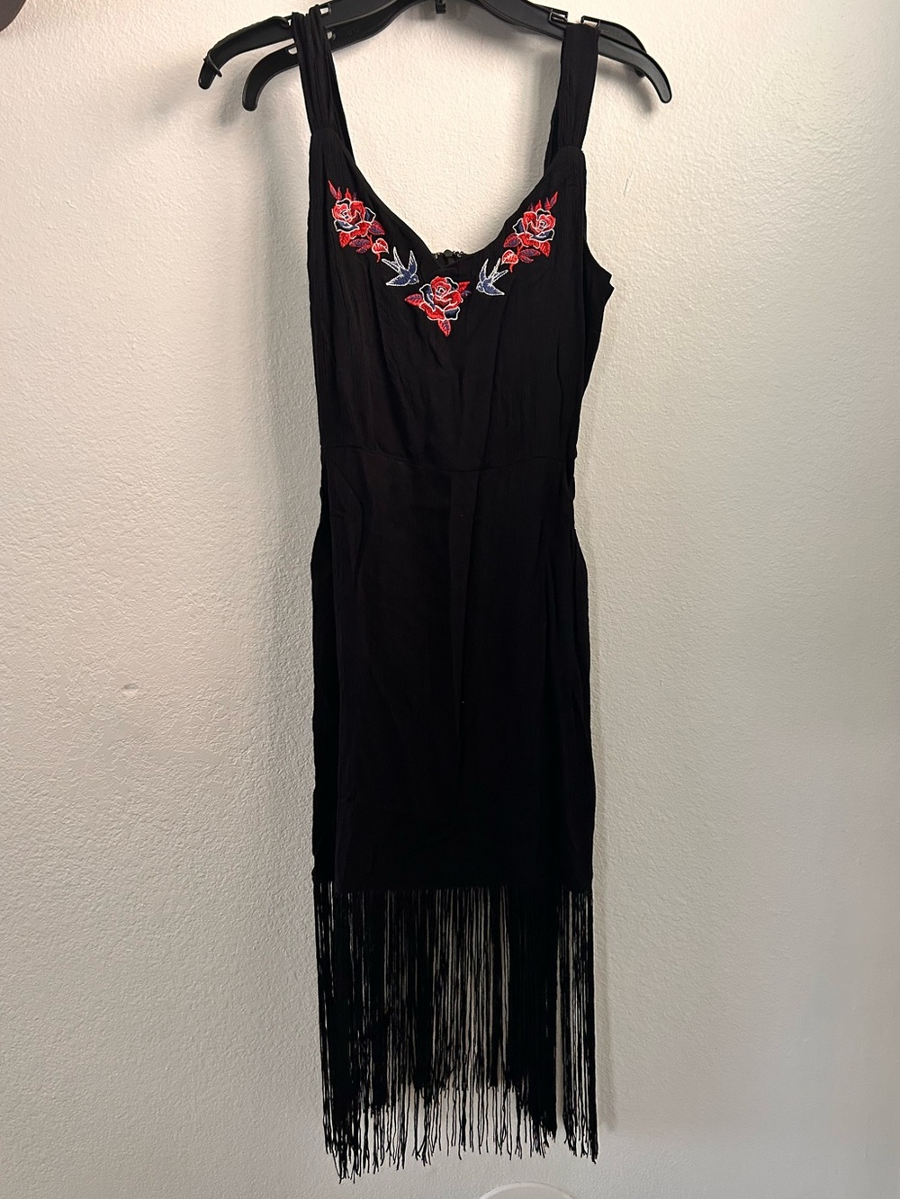 NWT Idyllwind Embroidered Fringe Dress